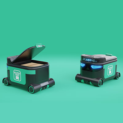 Delivery Robot Food delivery robots may serve homes in near futu